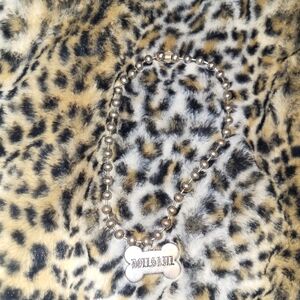 Dolls Kill Silver Ballchain Choker Necklace